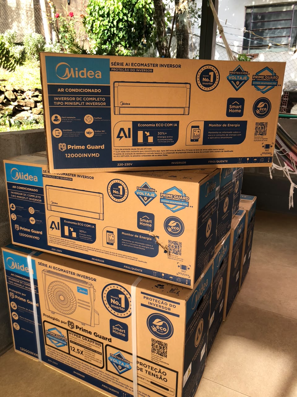 Aparelhos Midea Inverter 12000 BTUs lacrados para venda